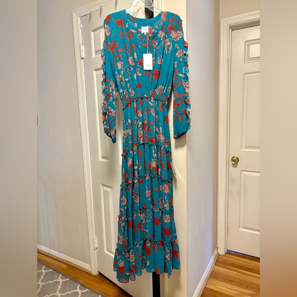 NWT Misa Los Angeles Hadeya Dress in Talitha Paisley / XL - Picture 4 of 9